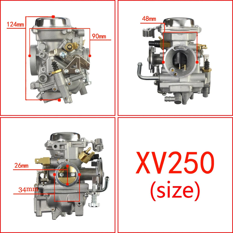 Carburetor 26mm Carb  Assy For Yamaha XV250 QJ250H XV 250 Virago 250 V-star 250 Route 66 1988-2014 motorcycle