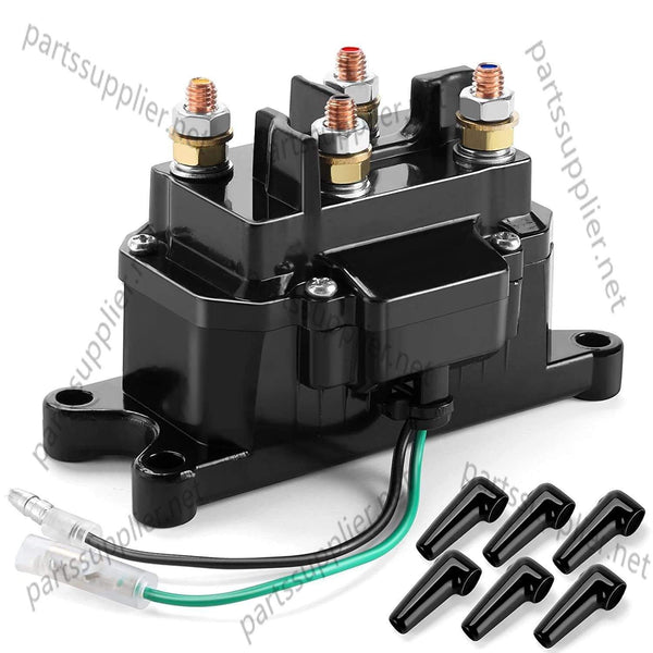12V 250A Winch Solenoid Relay Contactor Thumb Truck for ATV UTV 2000-5000lbs Winch with 6 Protecting Caps - Ovsor