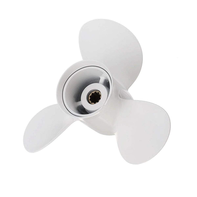 664-45949-02-El Marine Boat Outboard Propeller 9 7/8 X 13 For Yamaha 20-30Hp Right-Hand Rotation 3 Blades White
