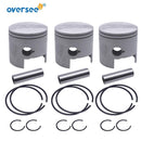 688-11631 Piston Kit With Piston Ring 688-11603 STD For Yamaha Outboard Parts 2T 75HP 85HP 90HP Parsun T85; 688-11631-03