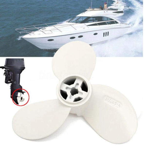 1PC Outboard Propeller Aluminum Alloy White 7 1/4X5-A For Marine Boat Motor 2 Stroke 2HP Boat Replacement Accessories 55mm