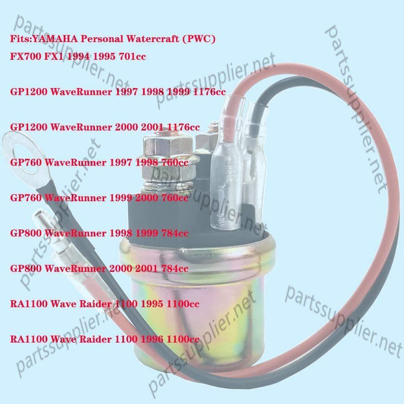 Replace Solenoid Relay Relay for Yamaha Waverunner 500 650 700 GP1200 GP760 SJ650 WJ500/SW945 825096T0118 582167-734, 6G1-81940-00-00 6G1-81941-10-00, 6G1-8194A-10-00